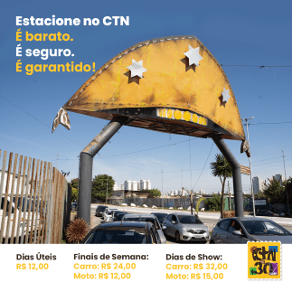 Valores do Estacionamento no CTN Valores do Estacionamento no CTN
